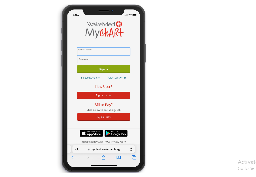 Sign Up for WakeMed MyChart